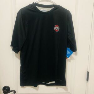 Brand New Ohio State  Buckeyes Terminal Tackle OmniShade Black Crewneck Tee Medi